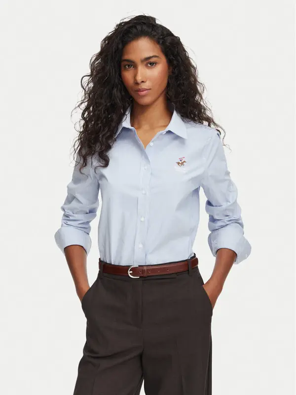 Beverly Hills Polo Club Beverly Hills Polo Club Košulja P-SS26W-SH000536 Plava Regular Fit