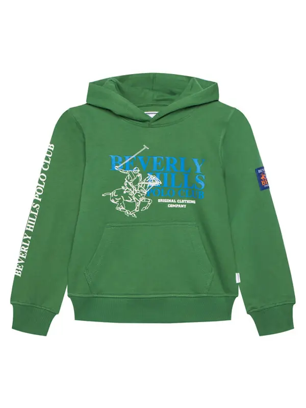 Beverly Hills Polo Club Beverly Hills Polo Club Majica dugih rukava 76B5F0024 Zelena Regular Fit