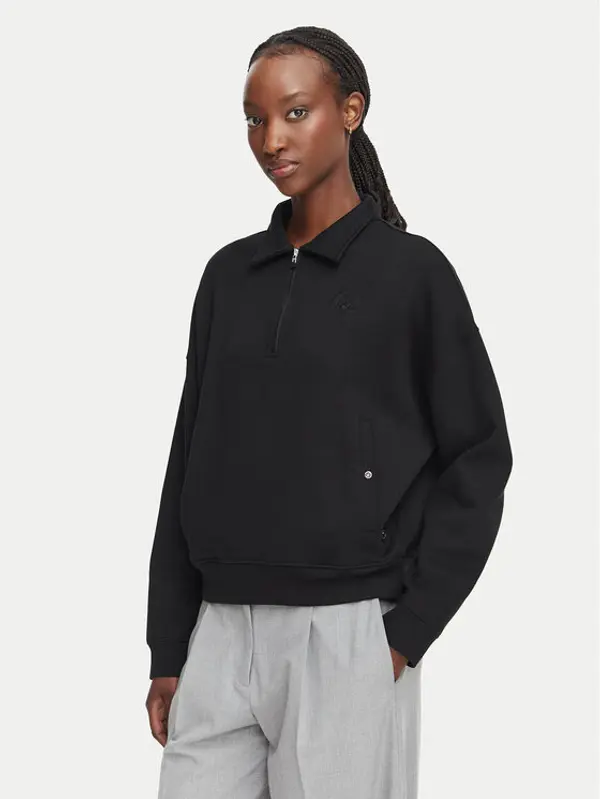 Beverly Hills Polo Club Beverly Hills Polo Club Majica dugih rukava L6603T-HR Crna Relaxed Fit