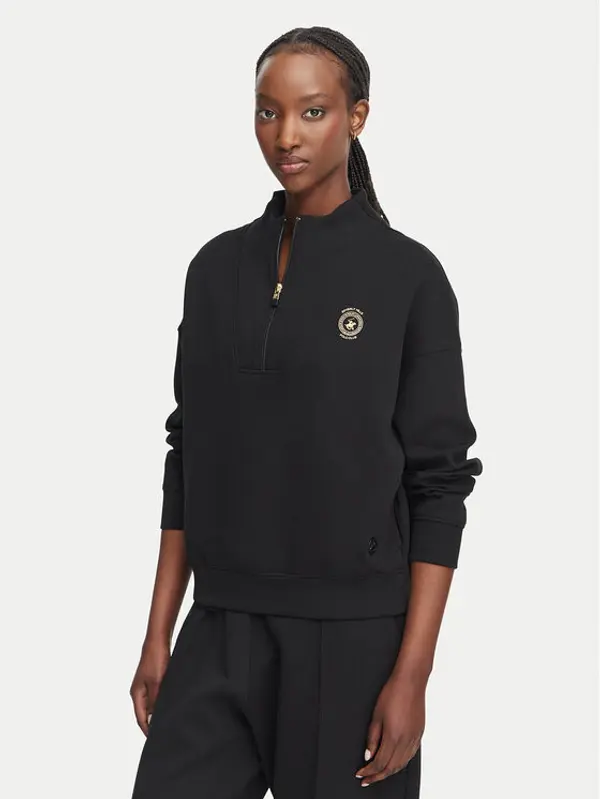 Beverly Hills Polo Club Beverly Hills Polo Club Majica dugih rukava L6606T-HR Crna Relaxed Fit