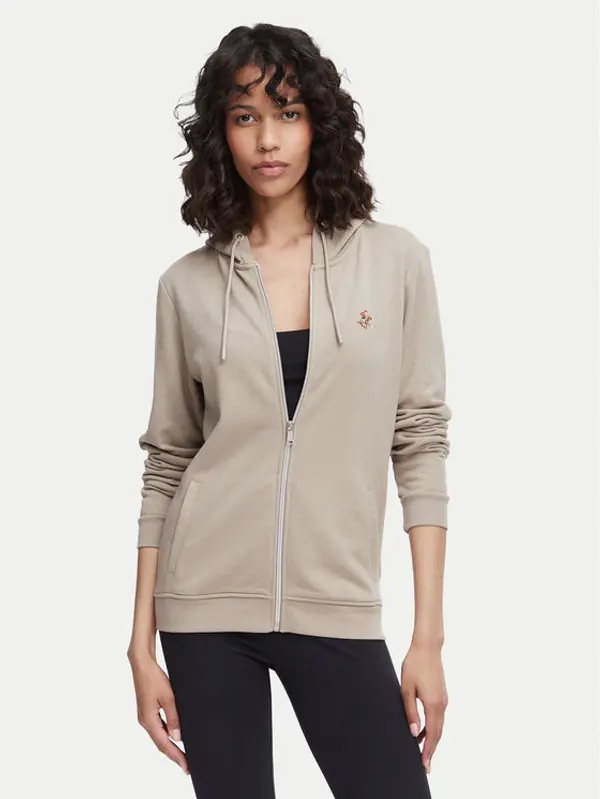 Beverly Hills Polo Club Beverly Hills Polo Club Majica dugih rukava P-SS26W-F546540 Bež Regular Fit