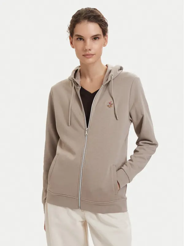 Beverly Hills Polo Club Beverly Hills Polo Club Majica dugih rukava P-SS26W-F546540 Bež Regular Fit