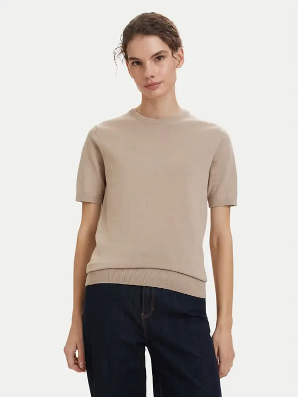 Beverly Hills Polo Club Beverly Hills Polo Club Majica P-SS26W-M6564-0132 Bež Regular Fit