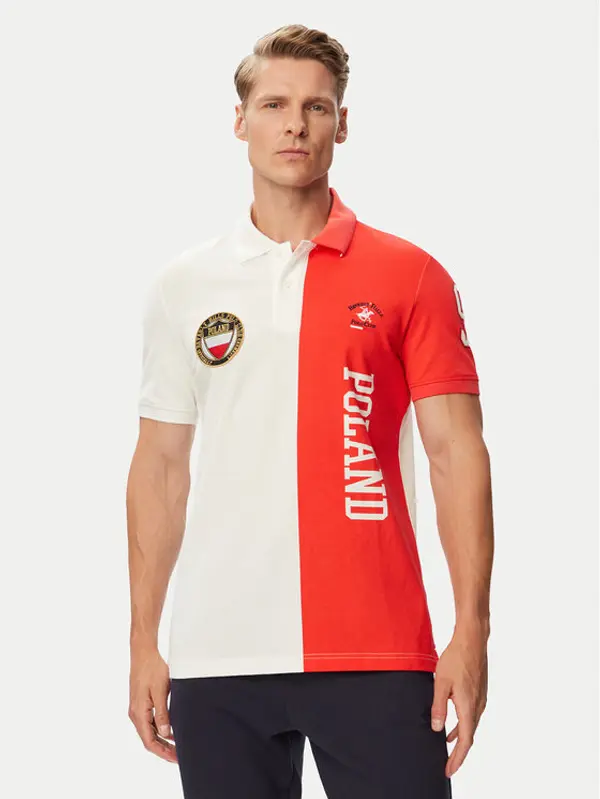 Beverly Hills Polo Club Beverly Hills Polo Club Polo F-SS26M-P0005 Bijela Regular Fit