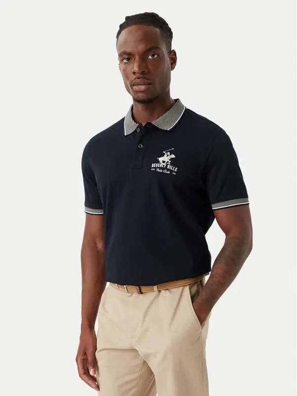 Beverly Hills Polo Club Beverly Hills Polo Club Polo M2607-HR Tamnoplava Regular Fit