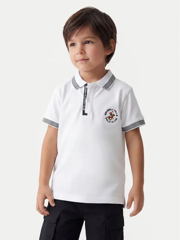 Beverly Hills Polo Club Beverly Hills Polo Club Polo P-SS26B-P424108 Bijela Regular Fit
