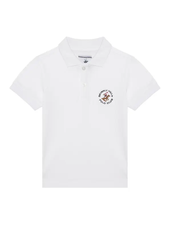 Beverly Hills Polo Club Beverly Hills Polo Club Polo P-SS26B-P42560 Bijela Regular Fit