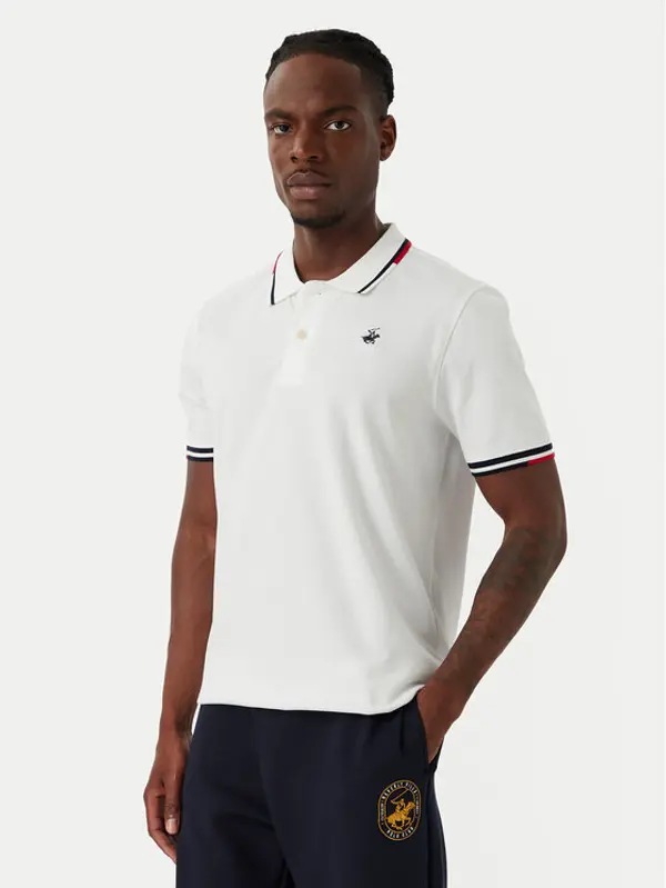 Beverly Hills Polo Club Beverly Hills Polo Club Polo P-SS26M-P2525 Bijela Regular Fit
