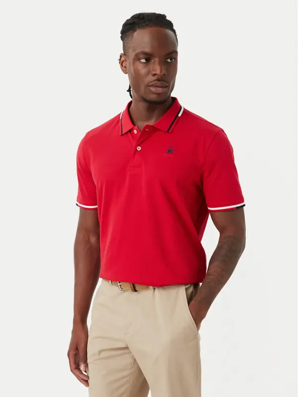 Beverly Hills Polo Club Beverly Hills Polo Club Polo P-SS26M-P2525 Crvena Regular Fit