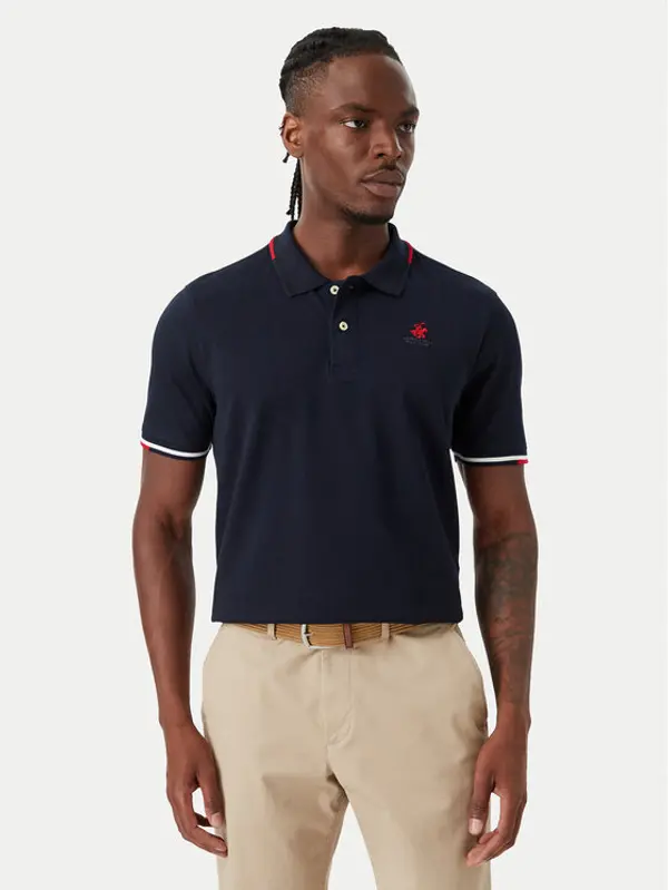 Beverly Hills Polo Club Beverly Hills Polo Club Polo P-SS26M-P2525 Tamnoplava Regular Fit