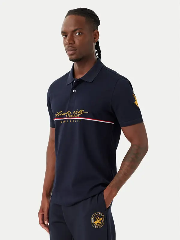 Beverly Hills Polo Club Beverly Hills Polo Club Polo P-SS26M-P2528 Tamnoplava Regular Fit