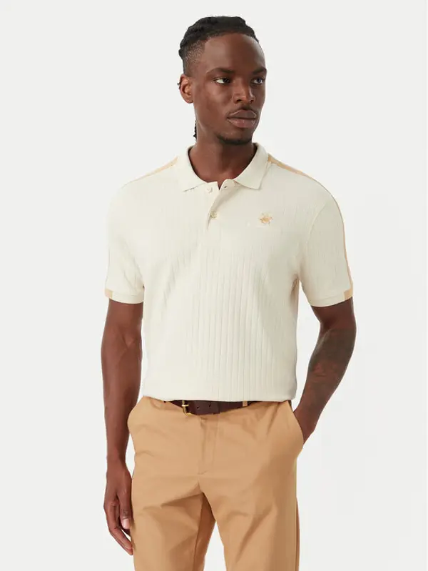 Beverly Hills Polo Club Beverly Hills Polo Club Polo P-SS26M-P2747 Svijetlo bež Regular Fit