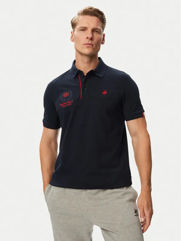 Beverly Hills Polo Club Beverly Hills Polo Club Polo P-SS26M-P2770 Tamnoplava Regular Fit