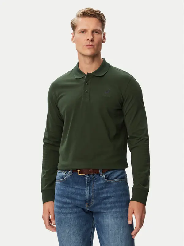 Beverly Hills Polo Club Beverly Hills Polo Club Polo P-SS26M-P424125BTGR Tamno zelena Regular Fit