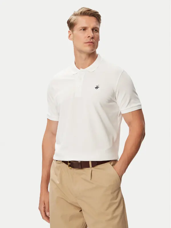 Beverly Hills Polo Club Beverly Hills Polo Club Polo P-SS26M-P42560 Bijela Regular Fit