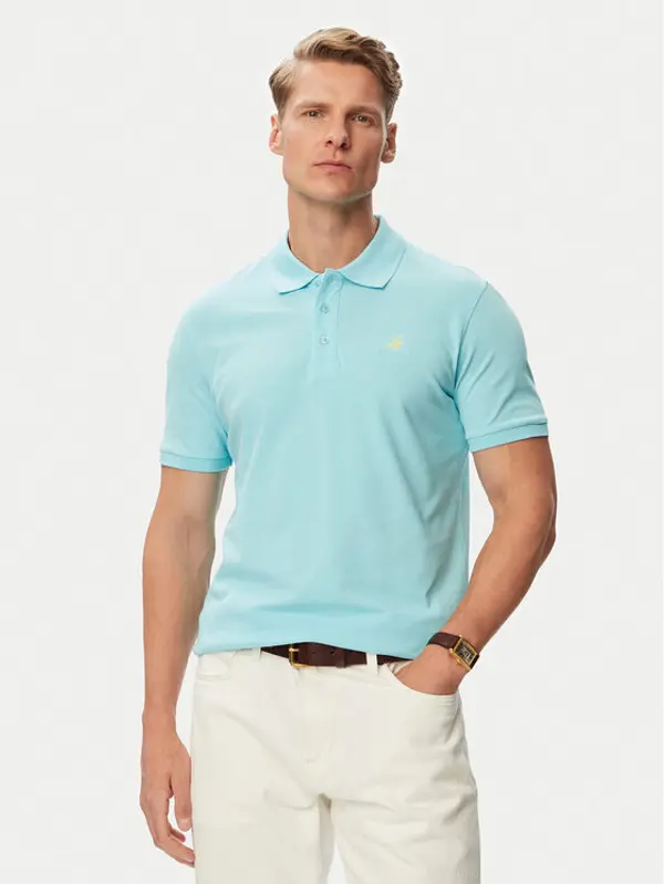 Beverly Hills Polo Club Beverly Hills Polo Club Polo P-SS26M-P42560 Tirkizna Regular Fit