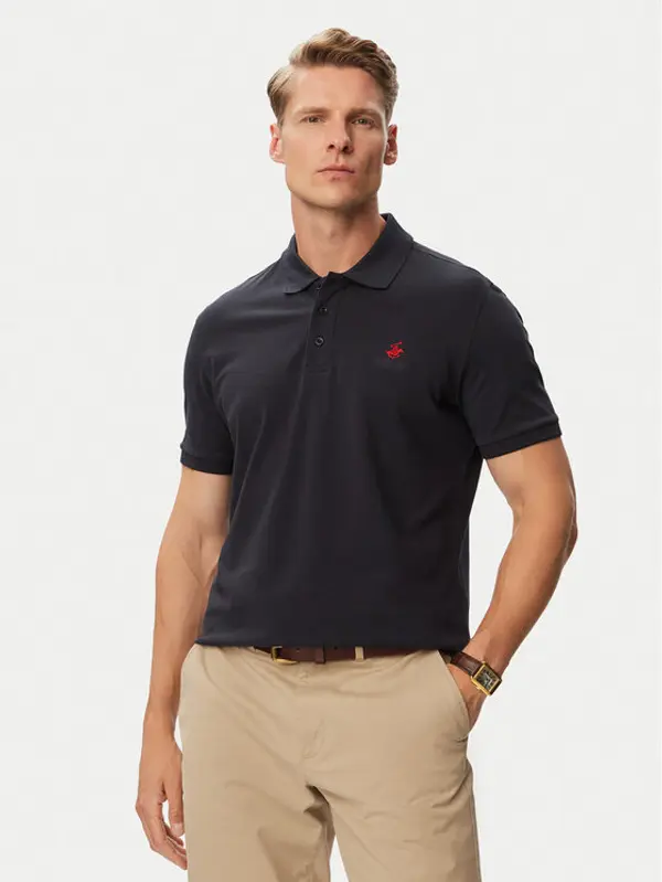Beverly Hills Polo Club Beverly Hills Polo Club Polo P-SS26M-P42560_Red LogoNVY Tamnoplava Regular Fit