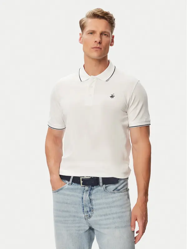 Beverly Hills Polo Club Beverly Hills Polo Club Polo P-SS26M-P42561 Bijela Regular Fit