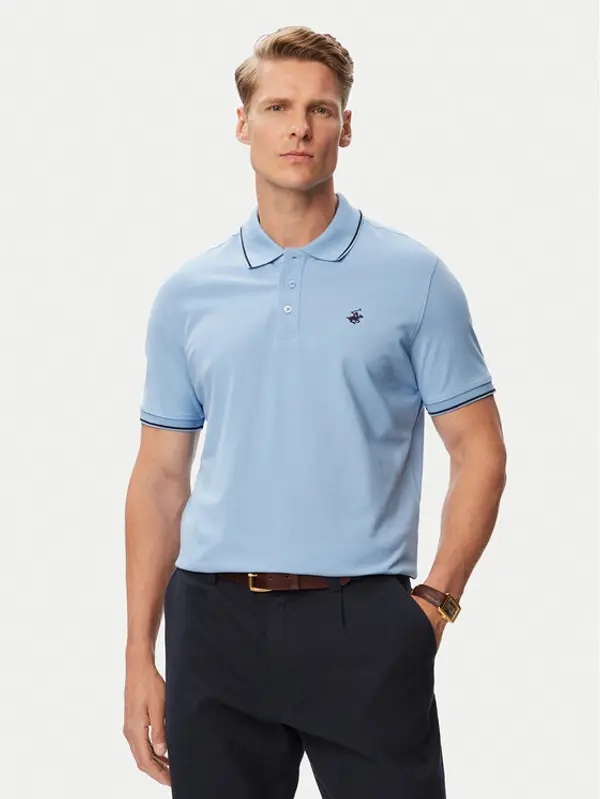 Beverly Hills Polo Club Beverly Hills Polo Club Polo P-SS26M-P42561BBU Svijetlo plava Regular Fit