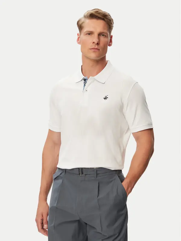 Beverly Hills Polo Club Beverly Hills Polo Club Polo P-SS26M-P450106 Bijela Regular Fit