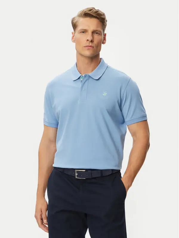 Beverly Hills Polo Club Beverly Hills Polo Club Polo P-SS26M-P450106 Svijetlo plava Regular Fit