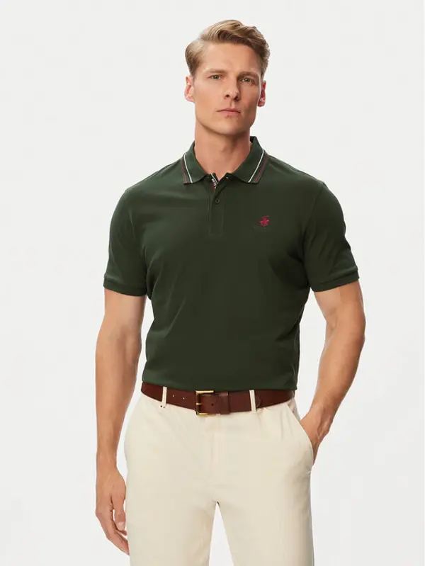 Beverly Hills Polo Club Beverly Hills Polo Club Polo P-SS26M-P450111 Tamno zelena Regular Fit