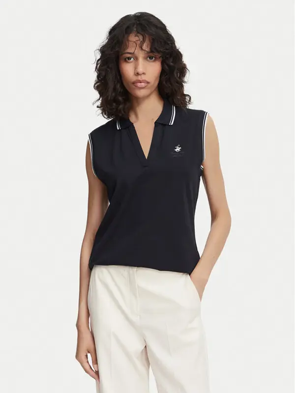 Beverly Hills Polo Club Beverly Hills Polo Club Polo P-SS26W-P0022 Tamnoplava Regular Fit