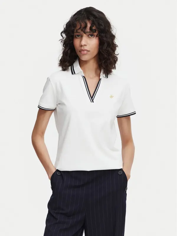 Beverly Hills Polo Club Beverly Hills Polo Club Polo P-SS26W-P0300 Bijela Regular Fit