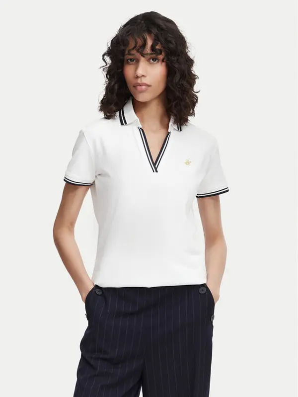 Beverly Hills Polo Club Beverly Hills Polo Club Polo P-SS26W-P0300 Bijela Regular Fit