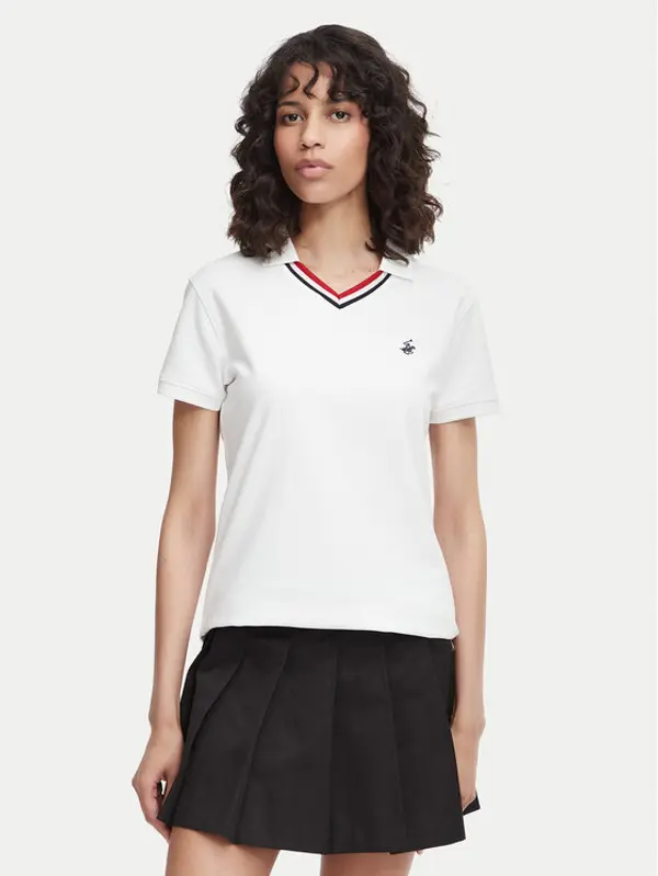 Beverly Hills Polo Club Beverly Hills Polo Club Polo P-SS26W-P2217 Bijela Regular Fit