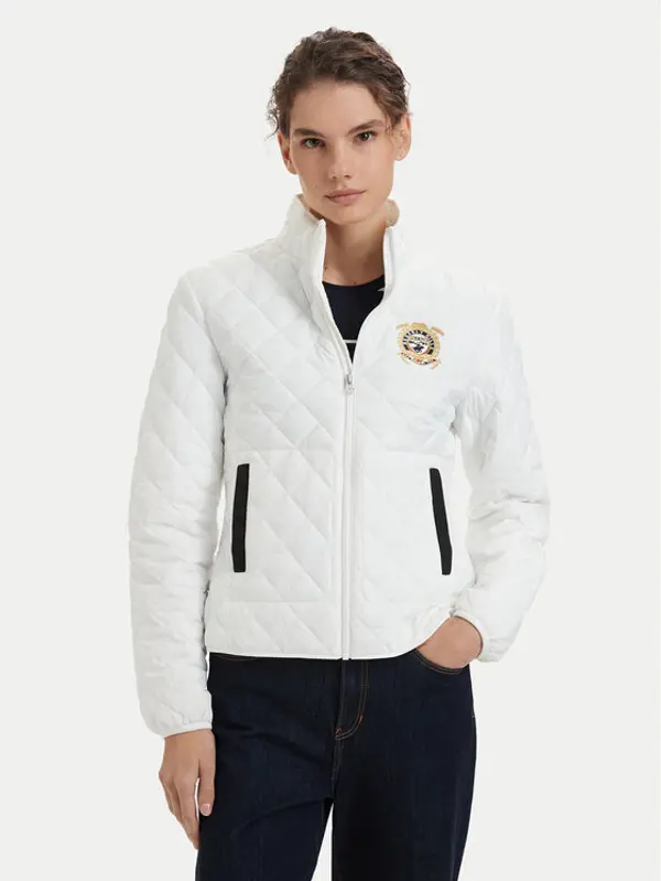 Beverly Hills Polo Club Beverly Hills Polo Club Prijelazna jakna P-SS26W-JK0280-0009 Krem Regular Fit