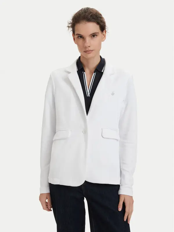 Beverly Hills Polo Club Beverly Hills Polo Club Sakoi P-SS26W-F6547 Bijela Regular Fit