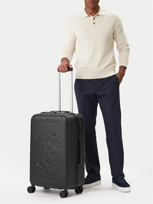 Beverly Hills Polo Club Beverly Hills Polo Club Srednji kofer CEO-BHPC-M-001-08-BLACK Crna