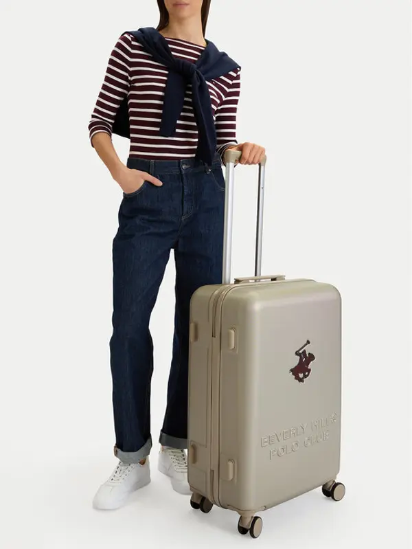 Beverly Hills Polo Club Beverly Hills Polo Club Srednji kofer CEO-BHPC-M-003-08-BEIGE Bež