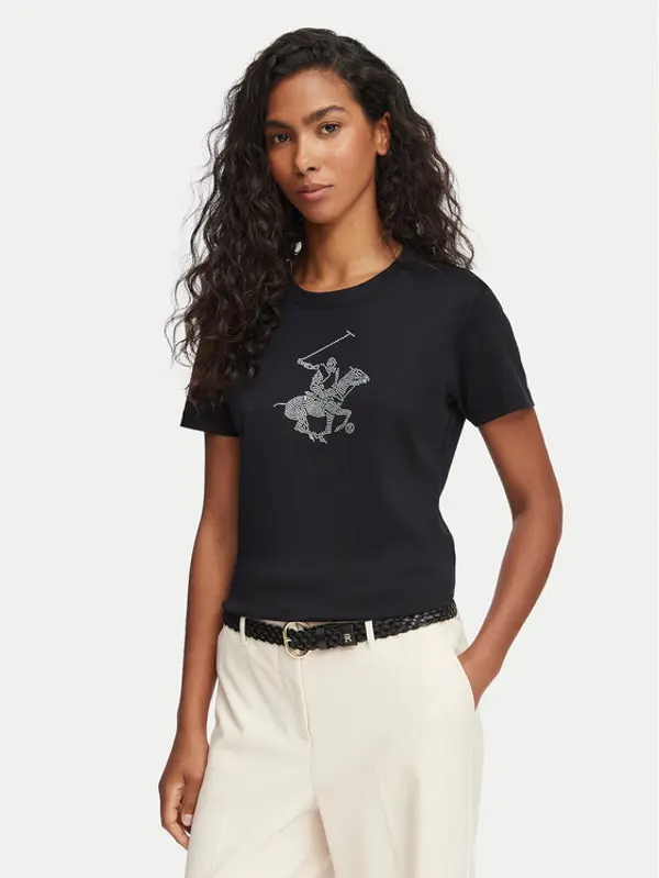 Beverly Hills Polo Club Beverly Hills Polo Club T-shirt L1608-HR Crna Regular Fit