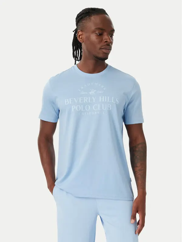 Beverly Hills Polo Club Beverly Hills Polo Club T-shirt M1303 Svijetlo plava Regular Fit