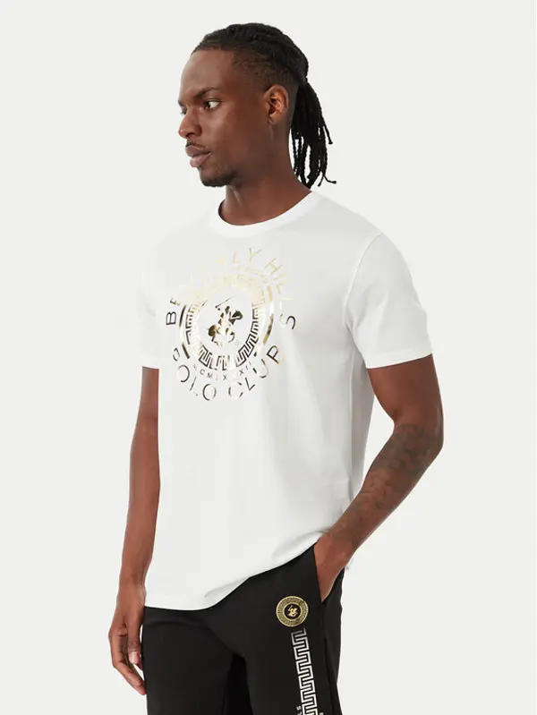 Beverly Hills Polo Club Beverly Hills Polo Club T-shirt M1342 Bijela Regular Fit