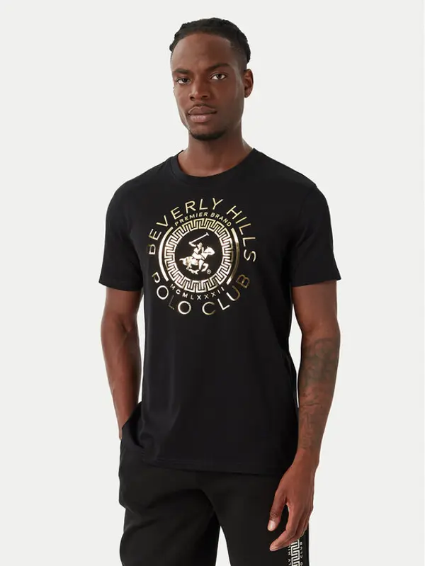 Beverly Hills Polo Club Beverly Hills Polo Club T-shirt M1342 Crna Regular Fit