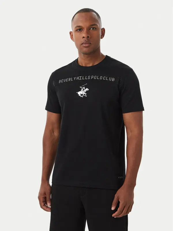 Beverly Hills Polo Club Beverly Hills Polo Club T-shirt M1543 Crna Regular Fit