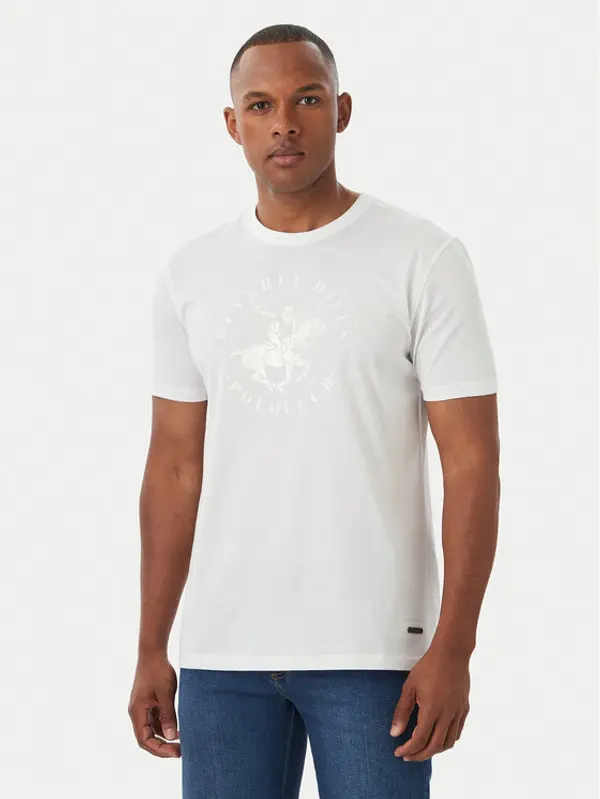 Beverly Hills Polo Club Beverly Hills Polo Club T-shirt M1546 Bijela Regular Fit