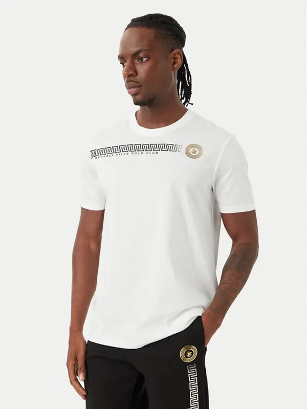 Beverly Hills Polo Club Beverly Hills Polo Club T-shirt M1608-HR Bijela Regular Fit