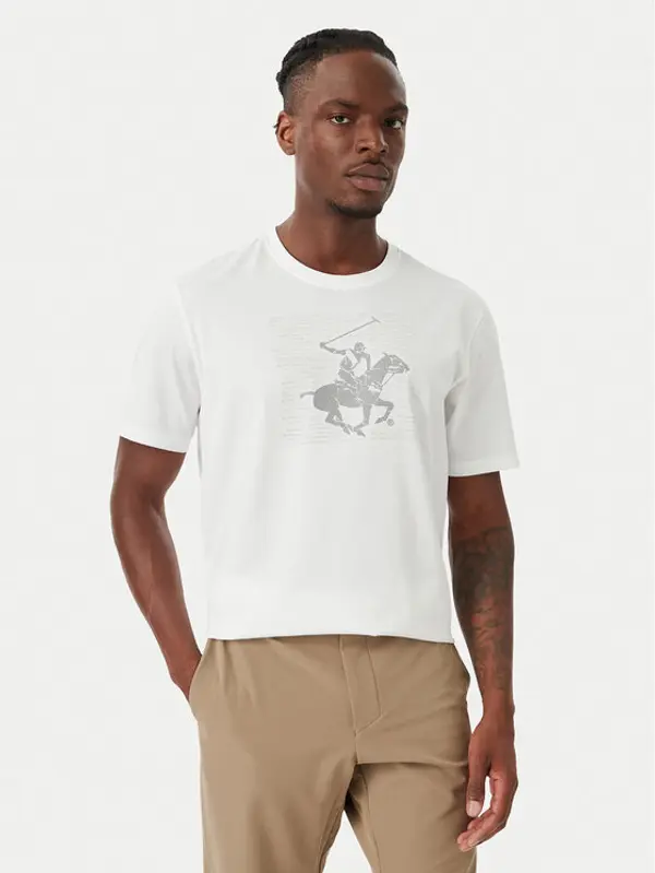 Beverly Hills Polo Club Beverly Hills Polo Club T-shirt M1623-HR Bijela Regular Fit