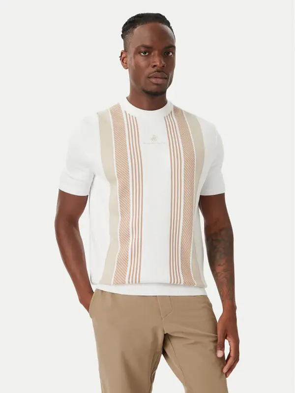 Beverly Hills Polo Club Beverly Hills Polo Club T-shirt M7611-HR Bijela Regular Fit