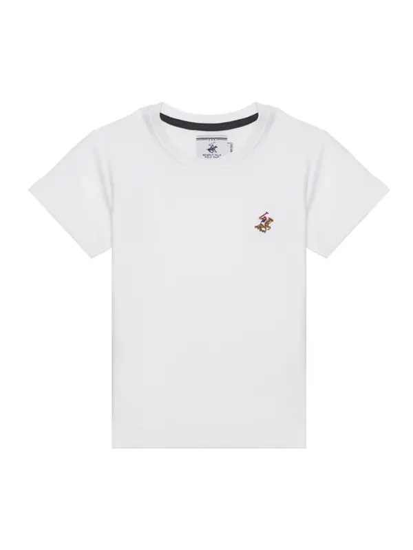 Beverly Hills Polo Club Beverly Hills Polo Club T-shirt P-SS26B-TS0131 Bijela Regular Fit