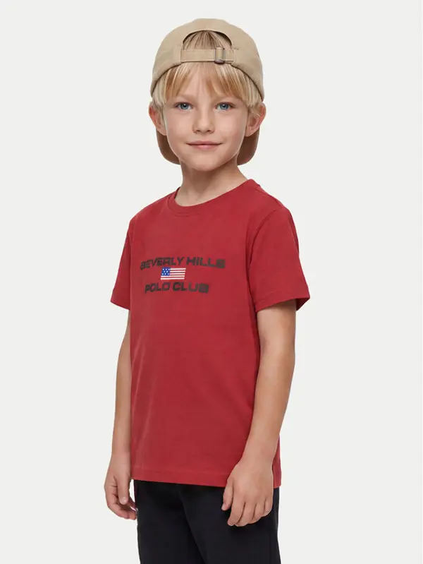 Beverly Hills Polo Club Beverly Hills Polo Club T-shirt P-SS26B-TS0132 Crvena Regular Fit