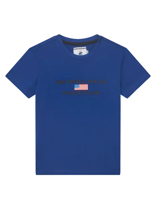 Beverly Hills Polo Club Beverly Hills Polo Club T-shirt P-SS26B-TS0132 Plava Regular Fit