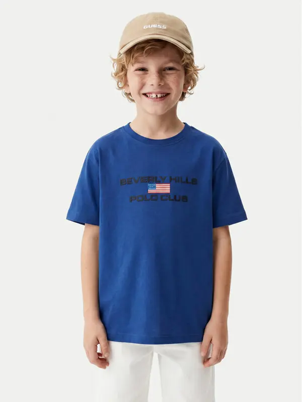 Beverly Hills Polo Club Beverly Hills Polo Club T-shirt P-SS26B-TS0132 Plava Regular Fit