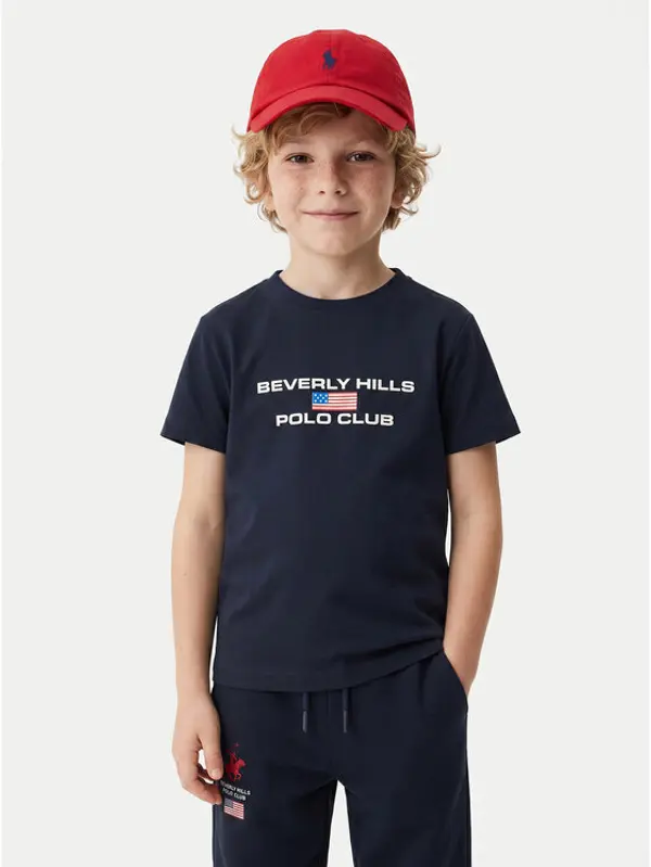 Beverly Hills Polo Club Beverly Hills Polo Club T-shirt P-SS26B-TS0132 Tamnoplava Regular Fit