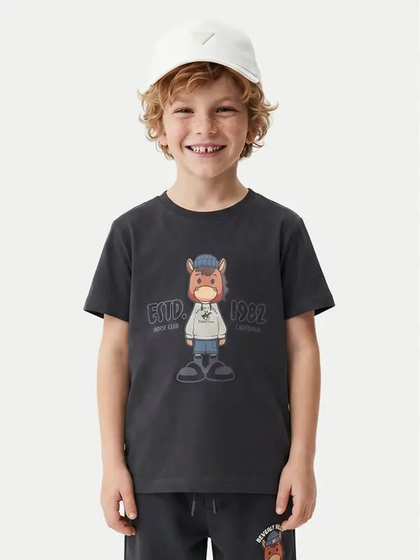 Beverly Hills Polo Club Beverly Hills Polo Club T-shirt P-SS26B-TS0135 Tamnoplava Regular Fit
