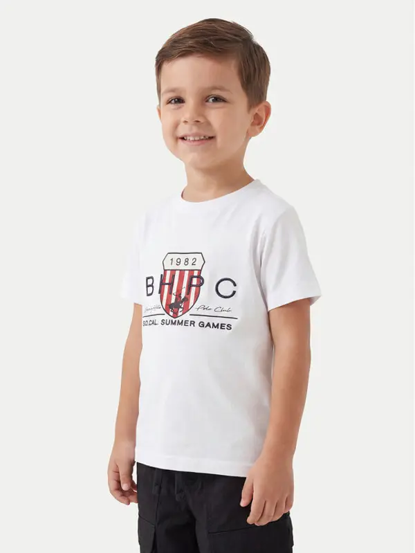 Beverly Hills Polo Club Beverly Hills Polo Club T-shirt P-SS26B-TS414011 Bijela Regular Fit